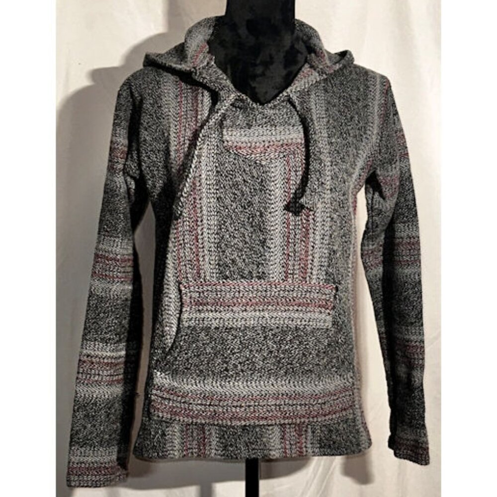 Original Senor Lopez Baja Woven Hoodie, Surfer Sweatshirt, Size Medium